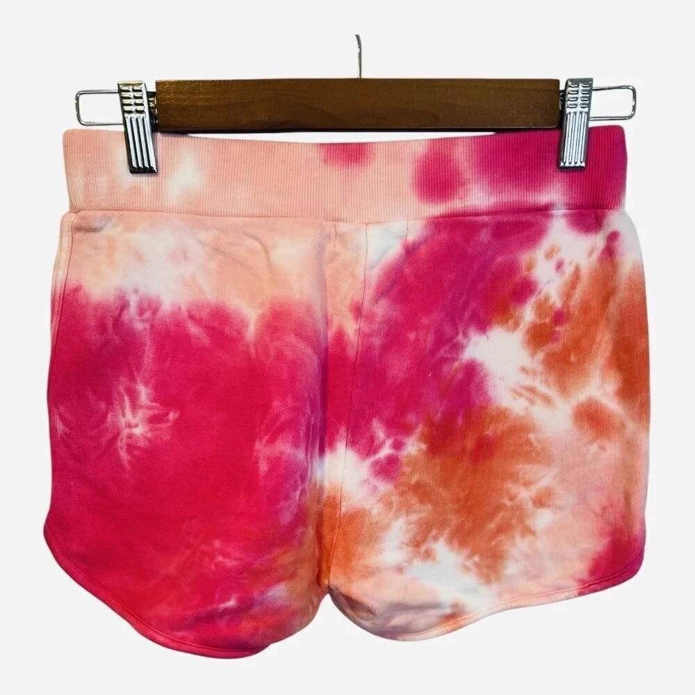 525 America Revolve Dolphin Shorts XS Coral Multi Athleisure Comfort Cotton NWT
